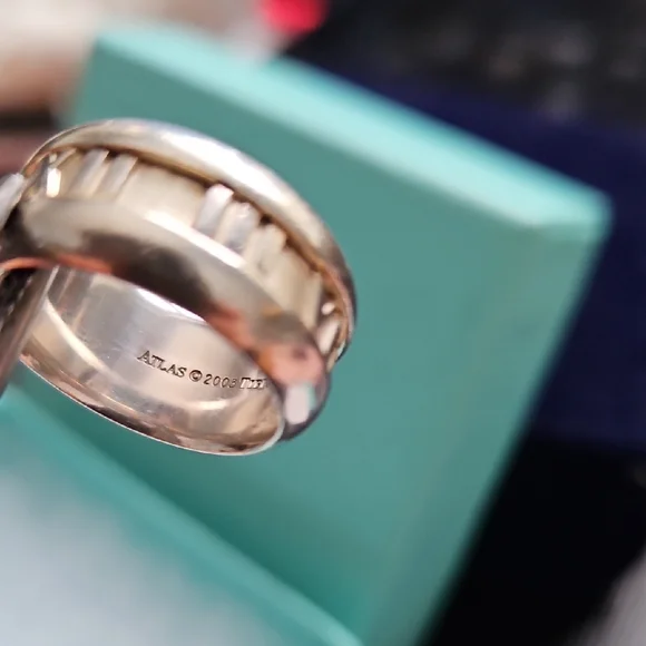 Tiffany & Co. Sterling Atlas Ring - Picture 4 of 11
